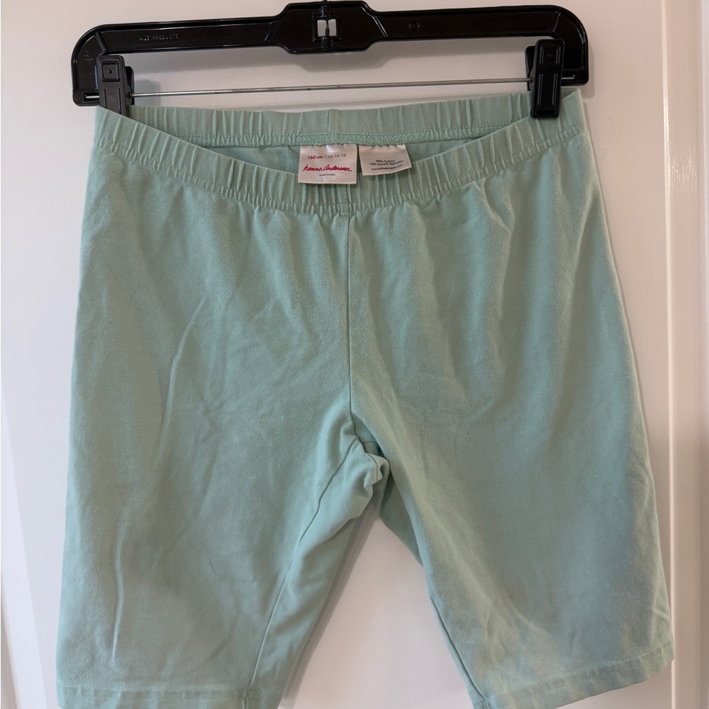 Hanna Andersson Mint Green Girls Bike Shorts